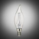 Branded Lamps LED F - Flame Tip C - E12 Candelabra 2.5 watt 120 2700K Light Bulb