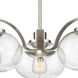 Trilogy 3 Light 22 inch Brushed Nickel Dinette Chandelier Ceiling Light