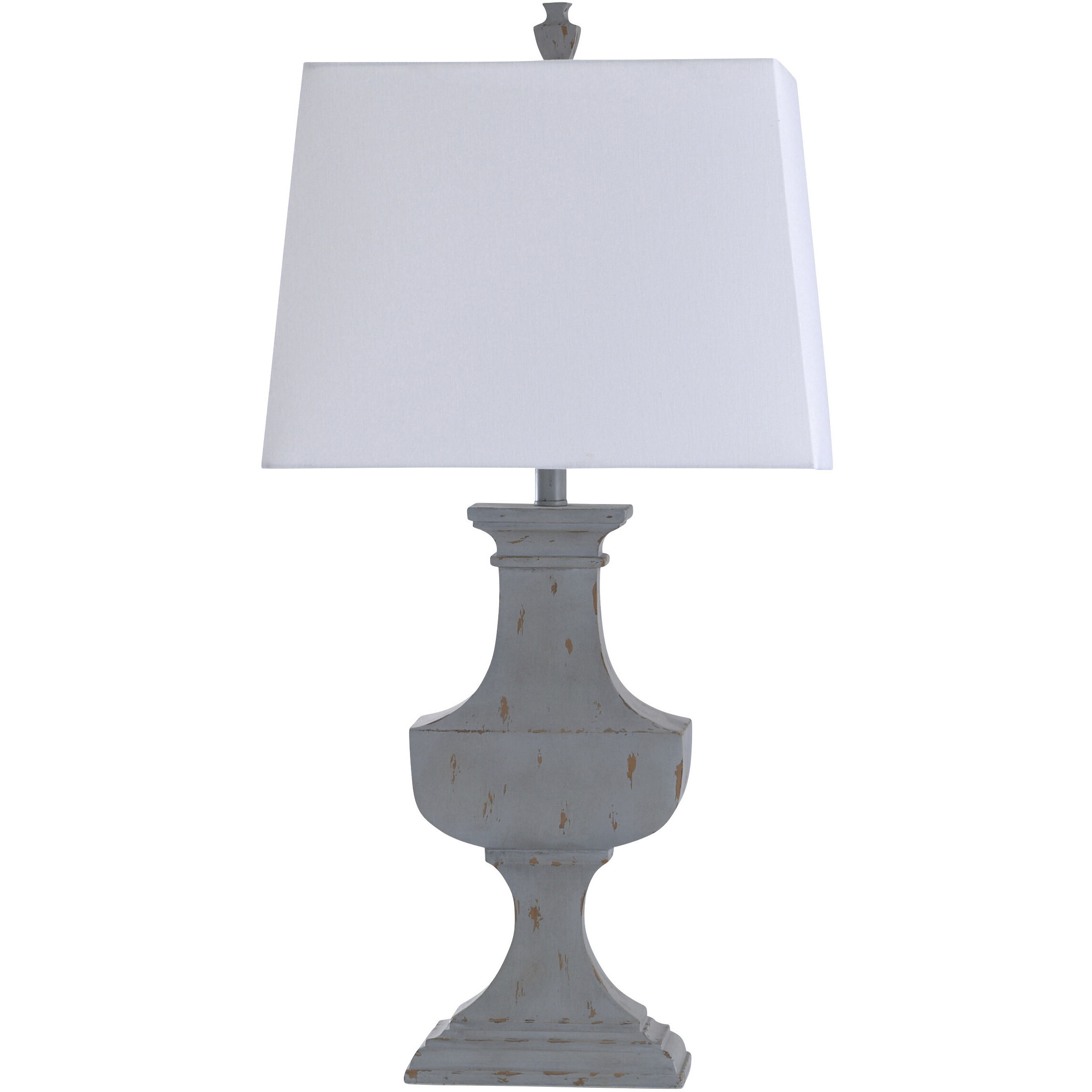 Shabby chic grey table lamp on sale