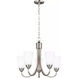 Seville 5 Light 21 inch Brushed Nickel Chandelier Ceiling Light