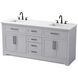 Remington 72 X 35 inch Grey Bathroom Vanity Cabinet