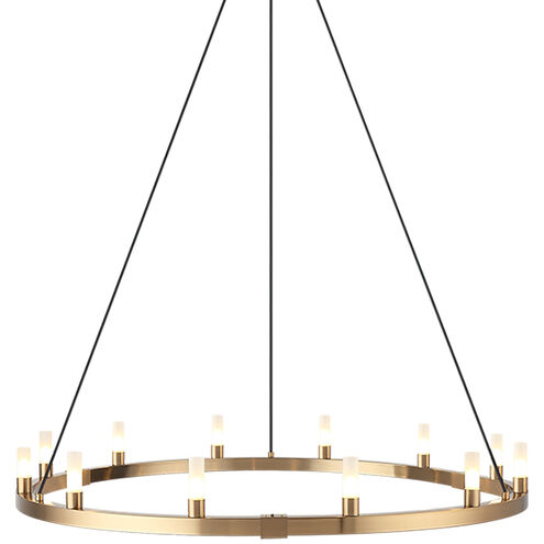 Cascadian 12 Light 39.38 inch Aged Gold Brass Chandelier Ceiling Light