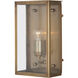 Royster 1 Light 13.75 inch Antique Brass Outdoor Wall Sconce