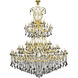 Maria Theresa 84 Light 96 inch Gold Chandelier Ceiling Light in Silver Shade, Royal Cut 