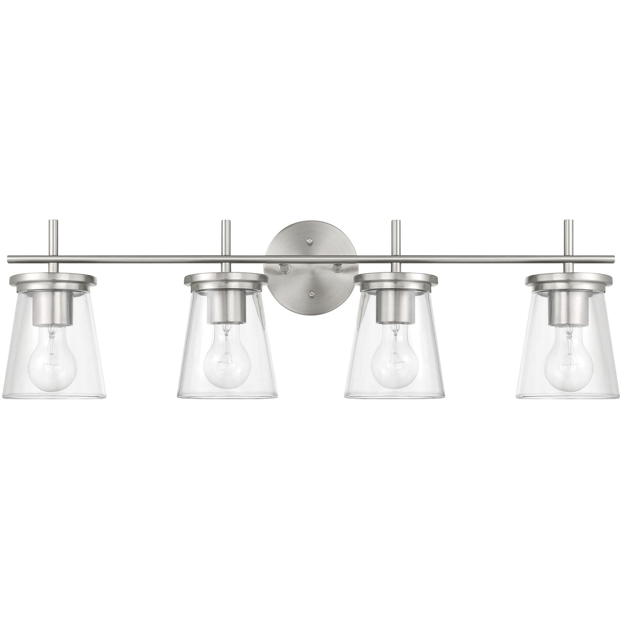 Connell 4 Light 30.5 inch Brushed Polished Nickel Vanity Light Wall Light