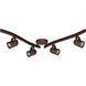 Signature 4 Light Russet Bronze Track Kit Ceiling Light
