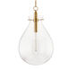 Ivy LED 18 inch Aged Brass Pendant Ceiling Light