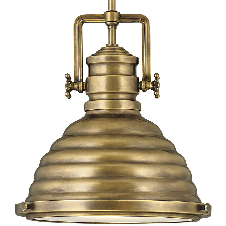 Keating 1 Light 14.25 inch Heritage Brass Indoor Pendant Ceiling Light