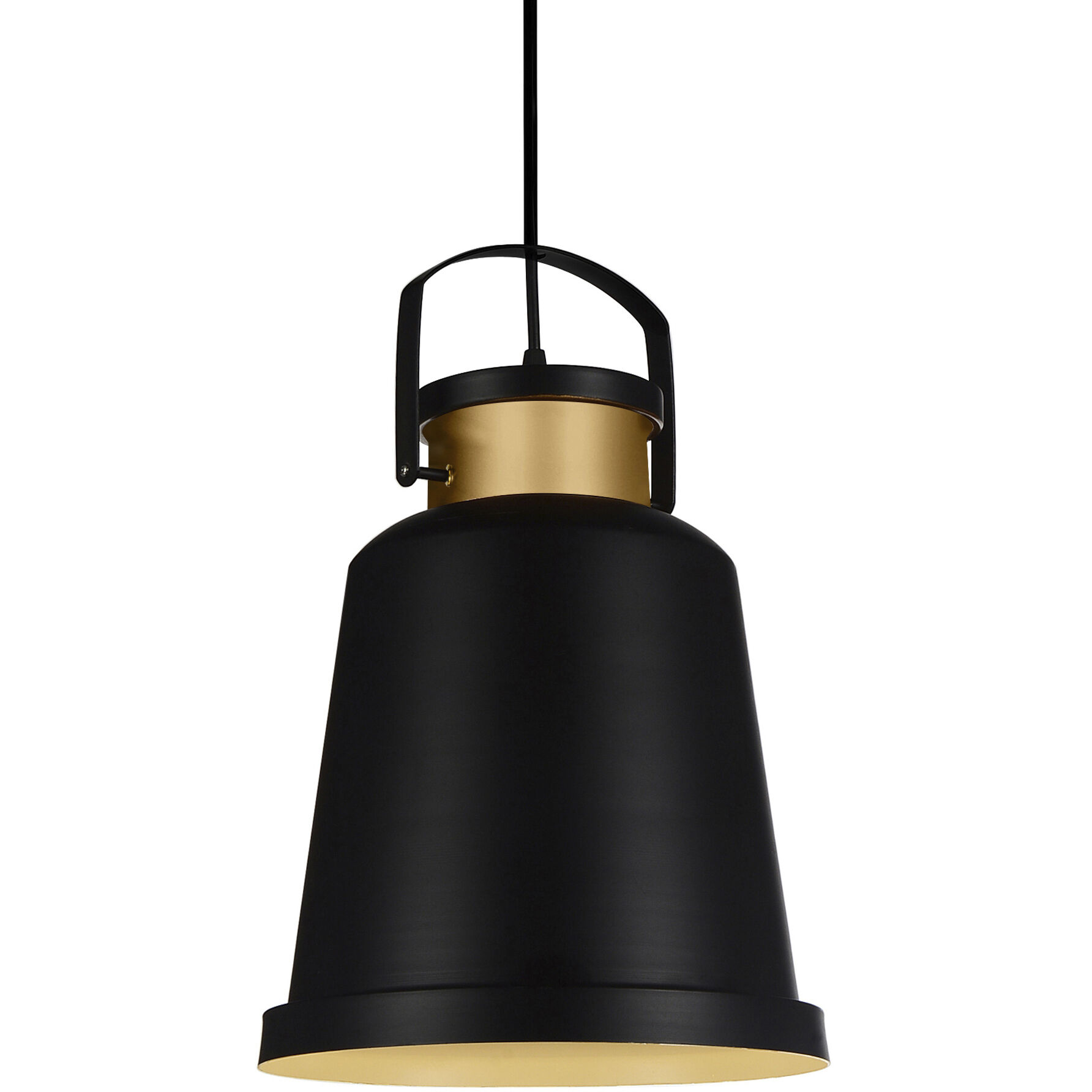 Elisa 1 Light 10 inch Black Down Pendant Ceiling Light