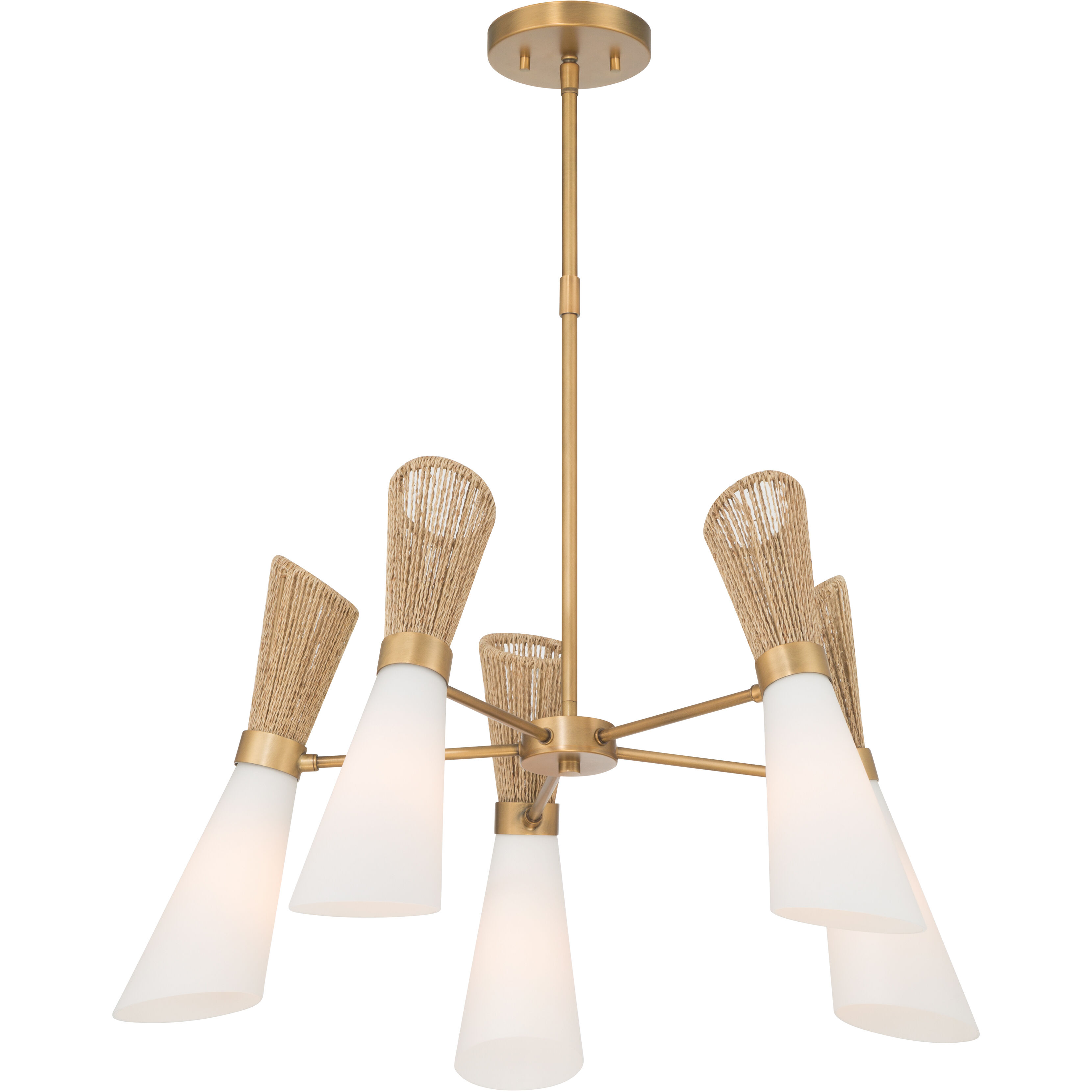 Vantrel 5 Light 26.25 inch Legacy Brass Chandelier Ceiling Light