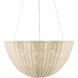 Telos 3 Light 25.75 inch Bleached Natural and Vanilla Pendant Ceiling Light