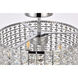 Elise 4 Light 14 inch Chrome Flush Mount Ceiling Light