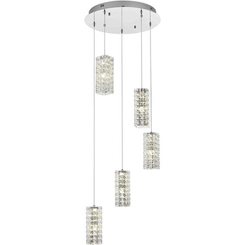 Aston 5 Light 20 inch Chrome Pendant Ceiling Light