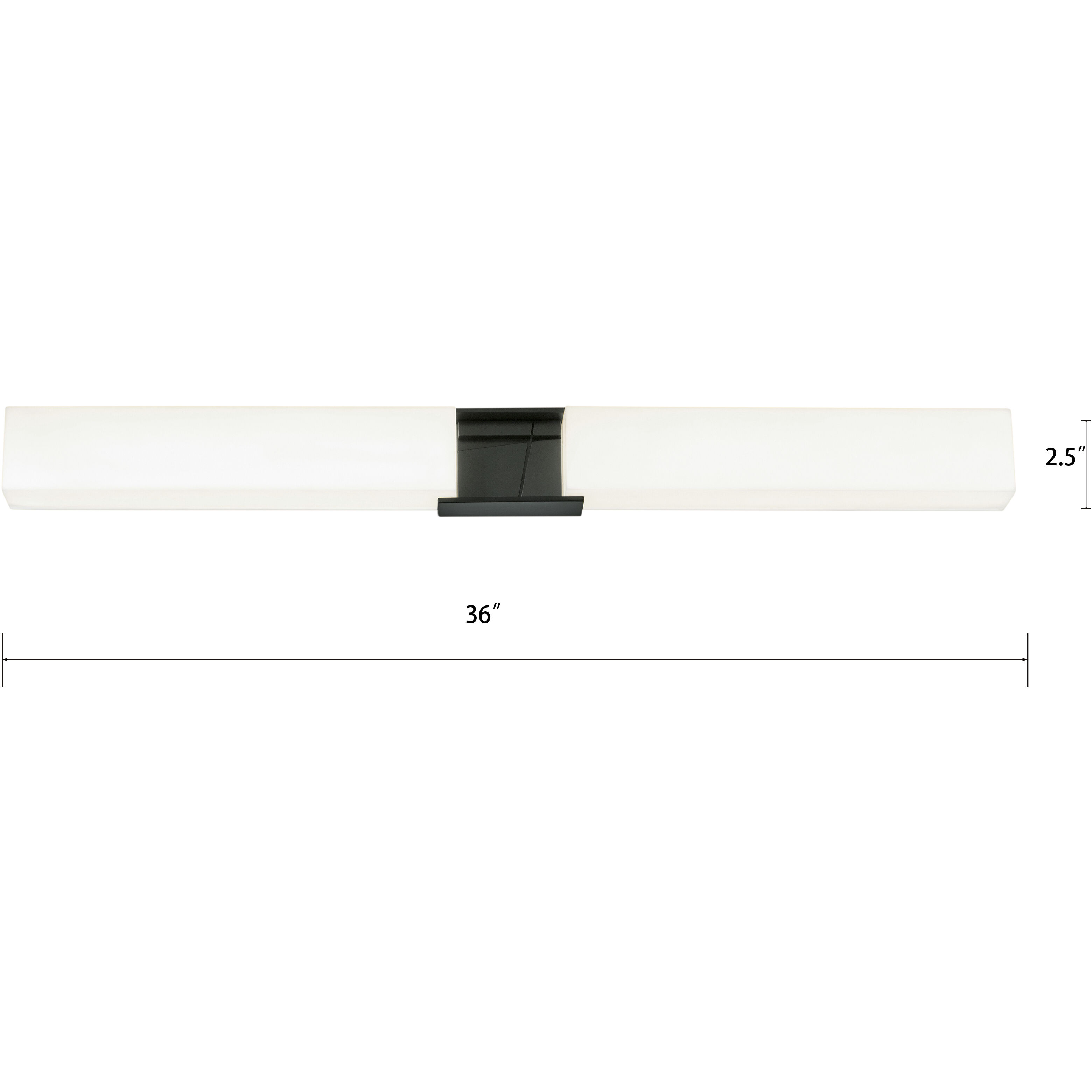 Artemis Vanity Light Wall Light in Matte Black