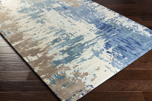 Banshee 120 X 120 inch Dark Blue Rug in 10 Ft Square, Square