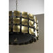 Wells 6 Light 35.5 inch Antique Brass Chandelier Ceiling Light