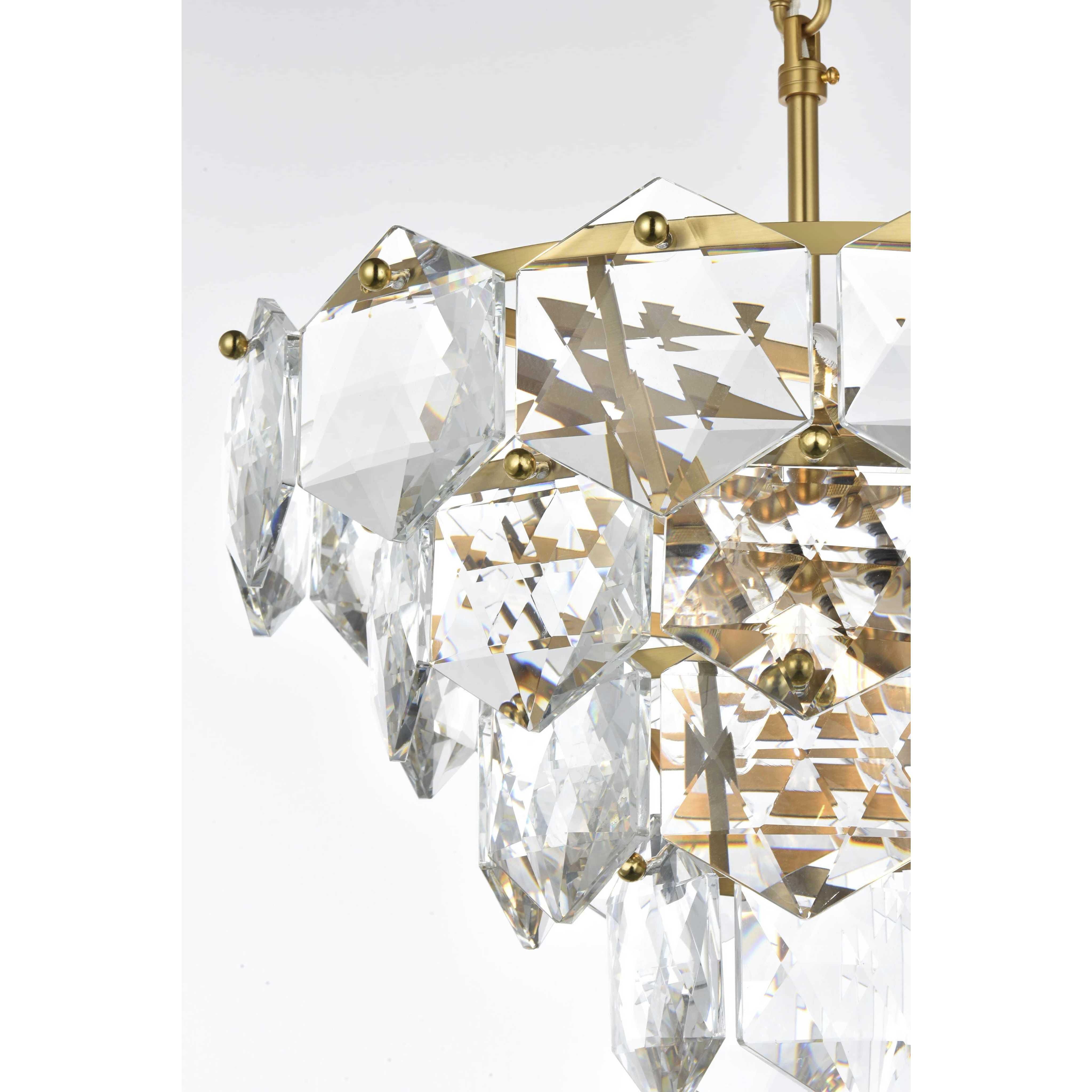 Adaline 6 Light 16 inch Satin Gold Chandelier Ceiling Light