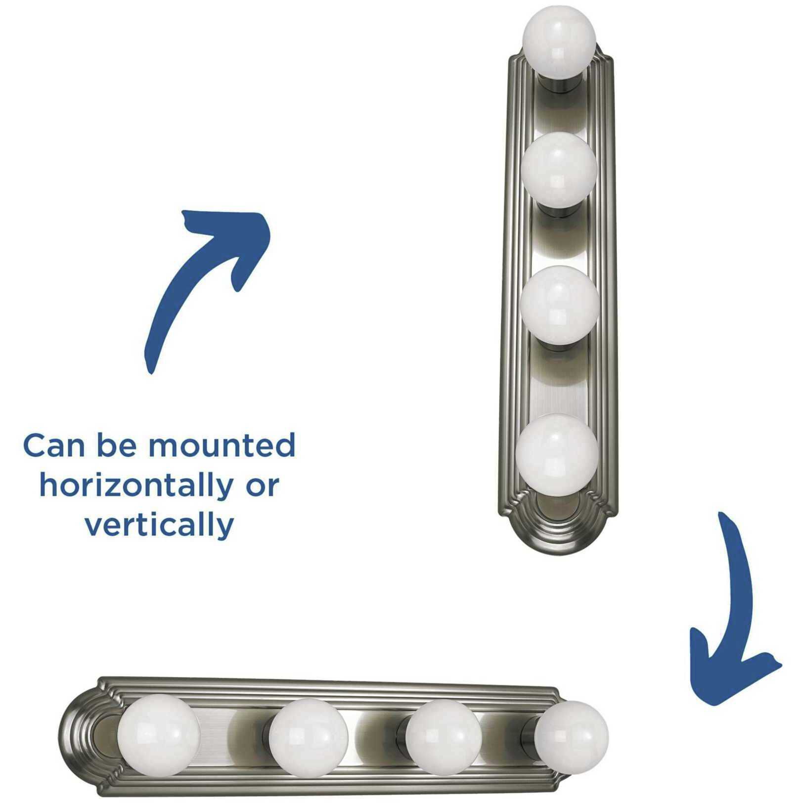 Broadway 4 Light 24 inch Brushed Nickel Bath Vanity Wall Light