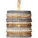 Strand 1 Light 10.5 inch Blue and White and Natural Pendant Ceiling Light