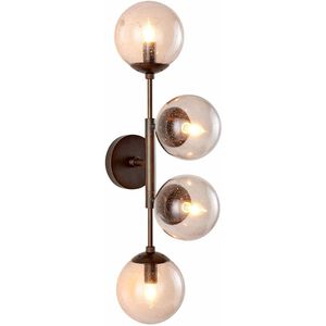 Christelle 4 Light 19 inch Smoke Sconce Wall Light