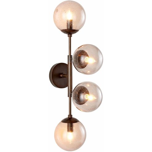 Christelle 4 Light 19 inch Smoke Sconce Wall Light