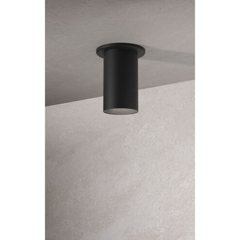 LED Cylinder Collection 1 Light 3.5 inch Matte Black Flush Mount Ceiling Light