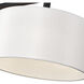 Meridian 3 Light 14 inch Black Extra Large Linear Chandelier Ceiling Light, Extra Large