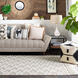 Farmhouse Tassels 36 X 24 inch Gray Rug in 2 x 3, Rectangle