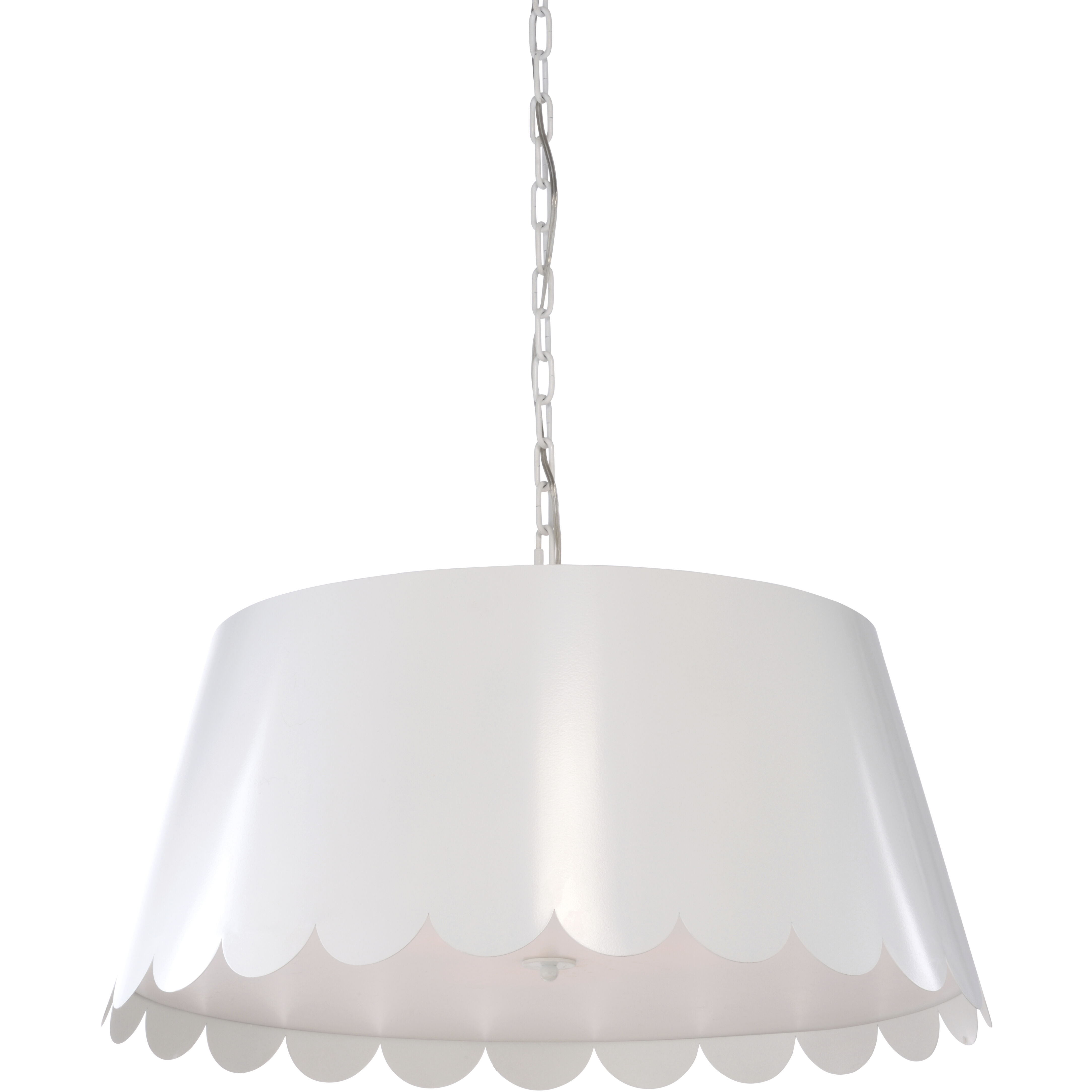 Meg Braff 3 Light 29 inch White Pendant Ceiling Light, Large