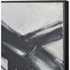 Obsidian II Black with Dark Green Framed Wall Art