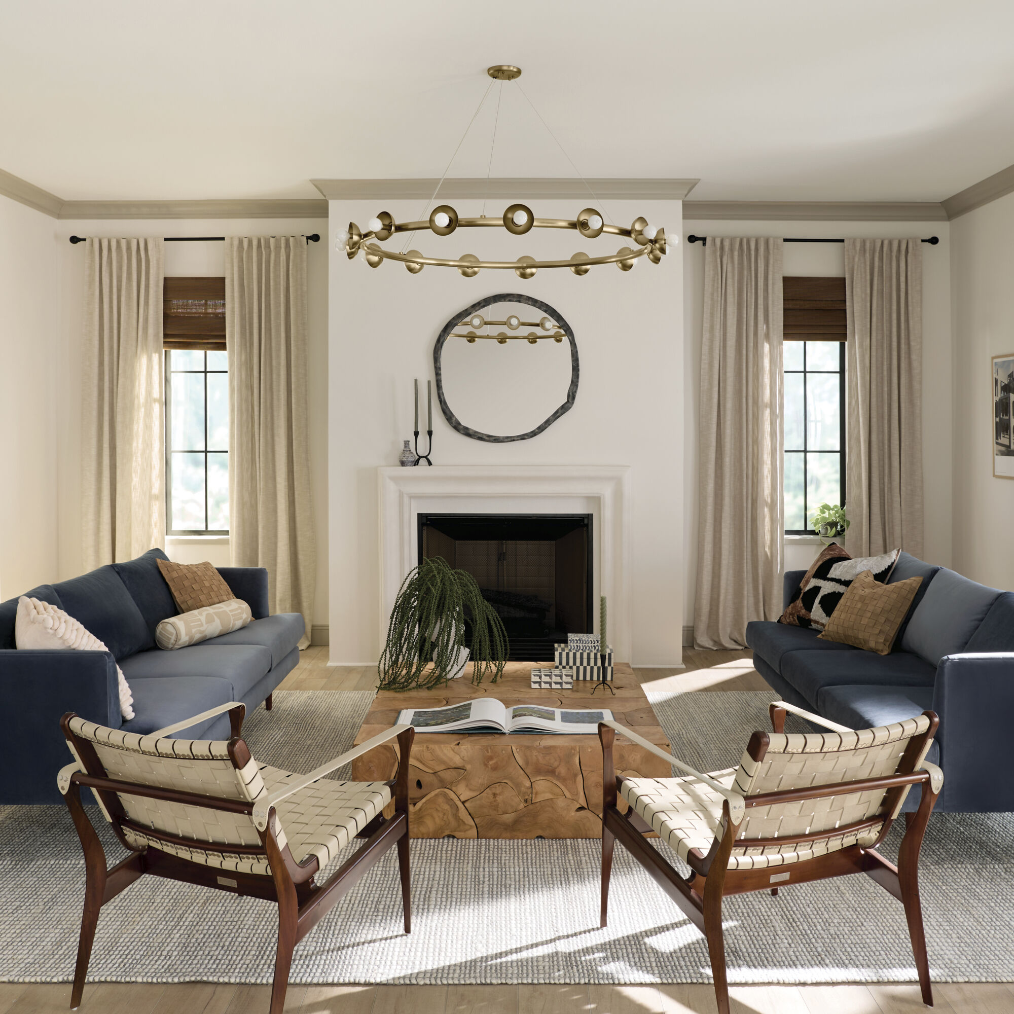 Palta 15 Light Champagne Bronze Chandelier Ceiling Light, 1 Tier, Large