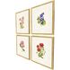 Delicate Medley Multi and Green and Pink and Purple Framed Art
