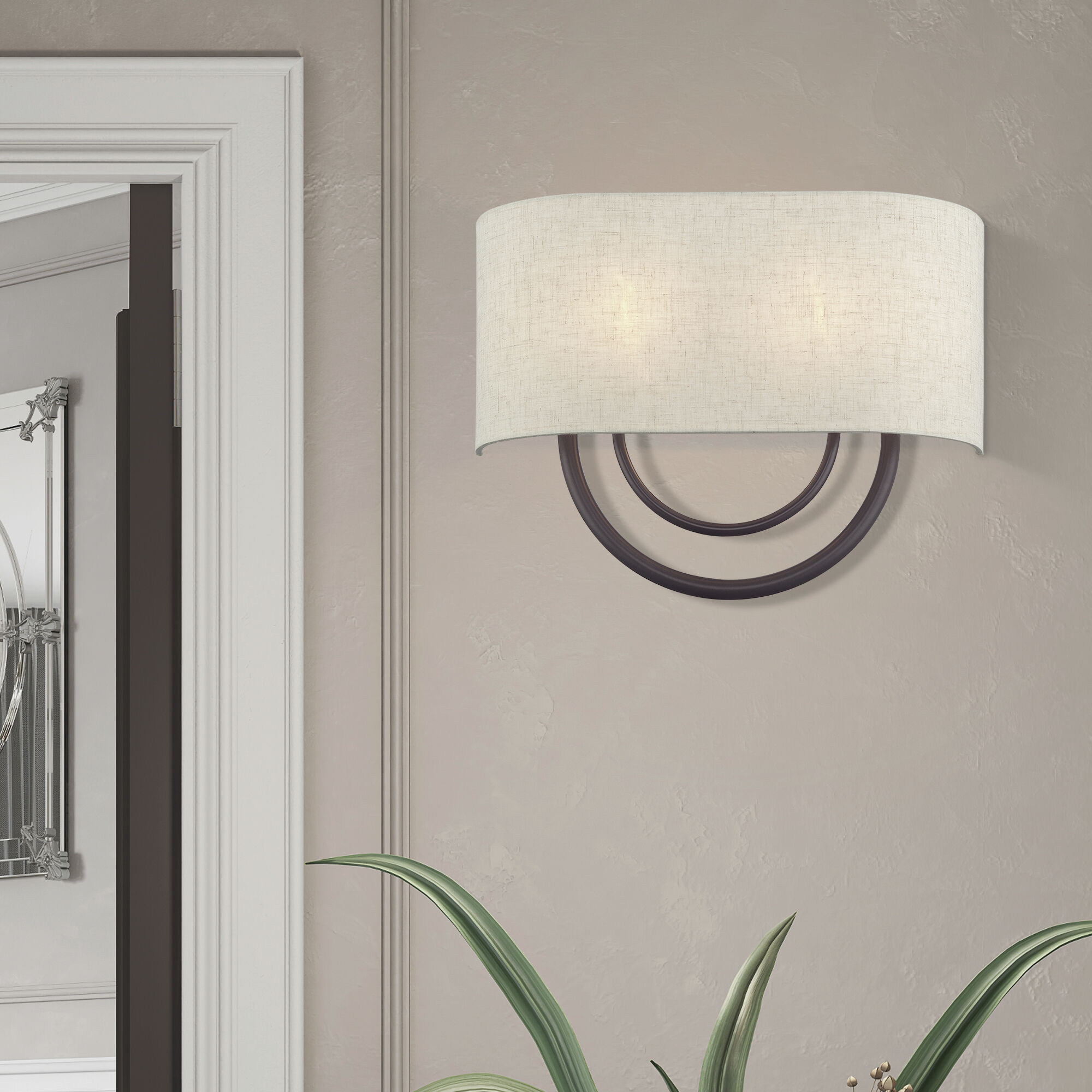 Stratton 2 Light 15 inch English Bronze ADA Wall Sconce Wall Light