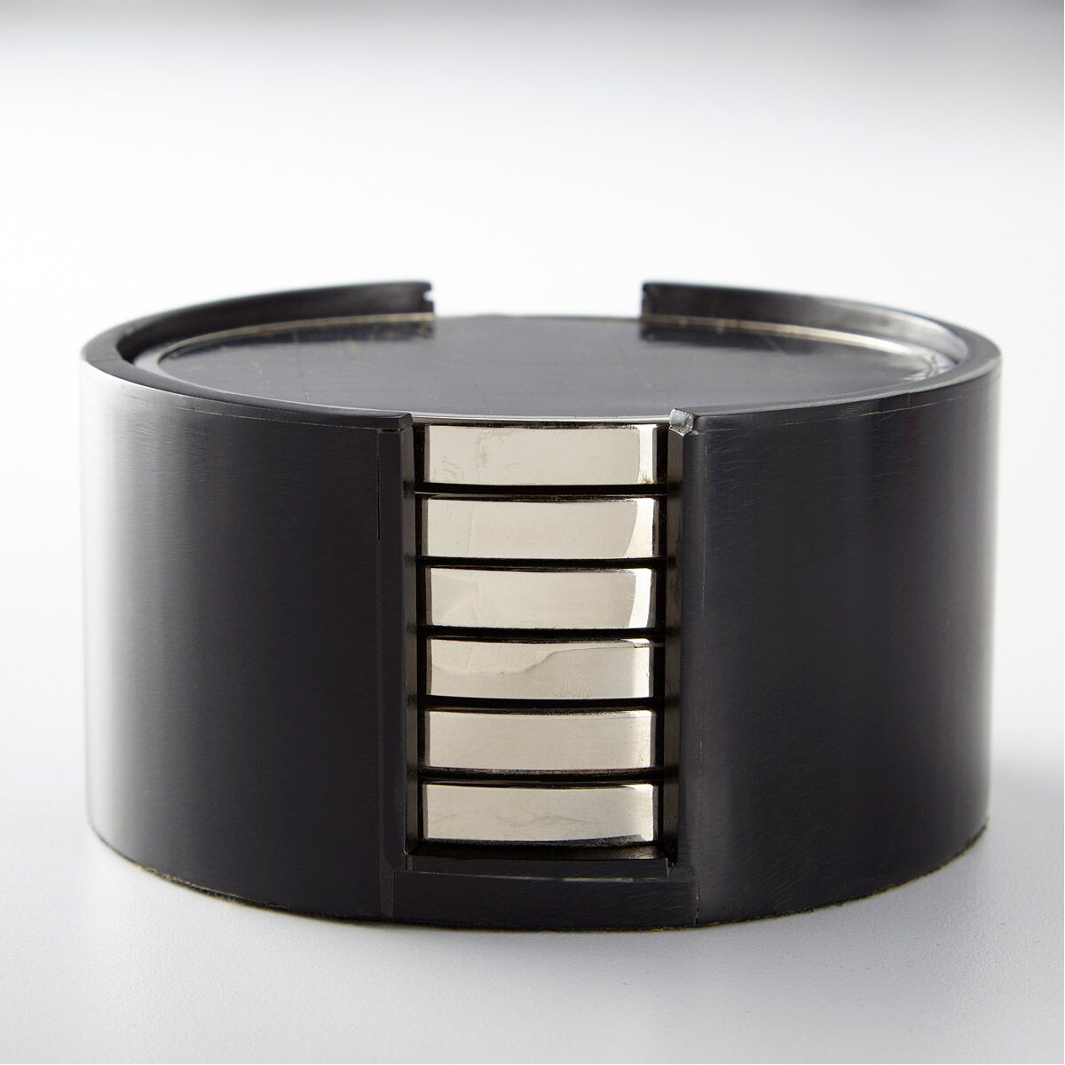 Jameson Nickel And Black Coasters, Set of 7