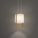Park Avenue LED 9.13 inch Aged Brass Pendant Ceiling Light, dweLED