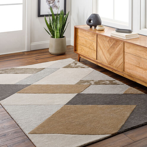 Glasgow 144 X 106 inch Charcoal Rug in 9 X 12, Rectangle