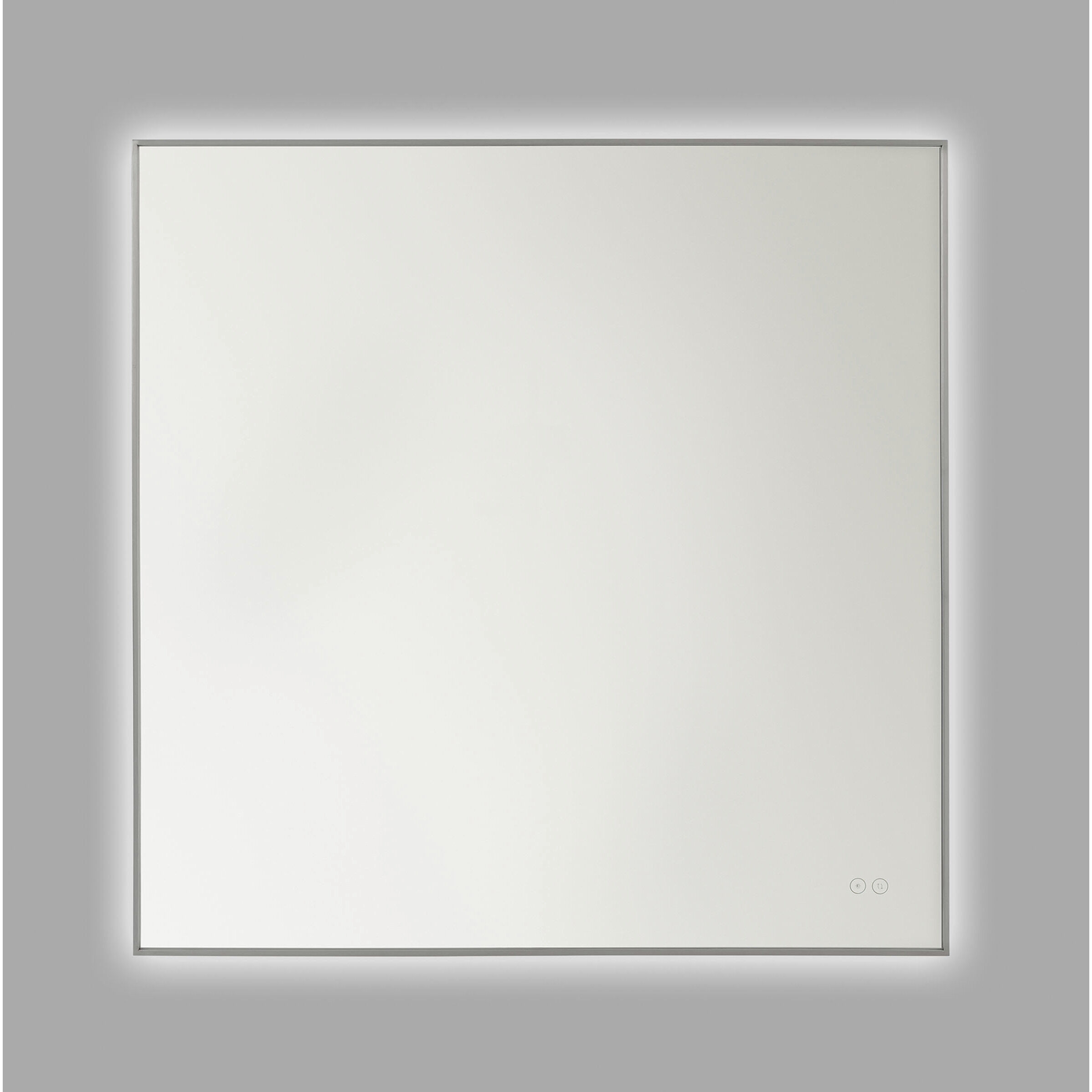 Cadre 36 X 36 inch Brushed Nickel Backlit Wall Mirror