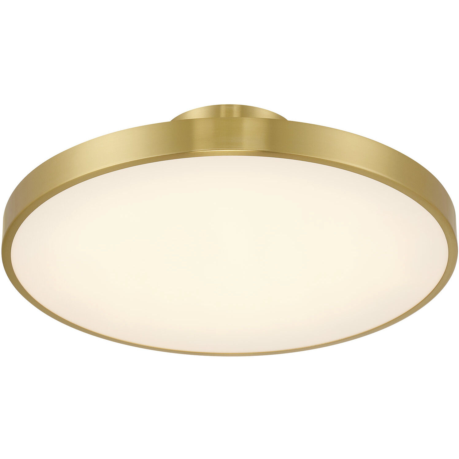 Thayer LED 20 inch Warm Brass Semi-Flush Ceiling Light