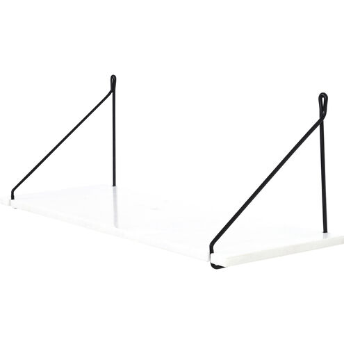 Naira 28 inch White Wall Shelf