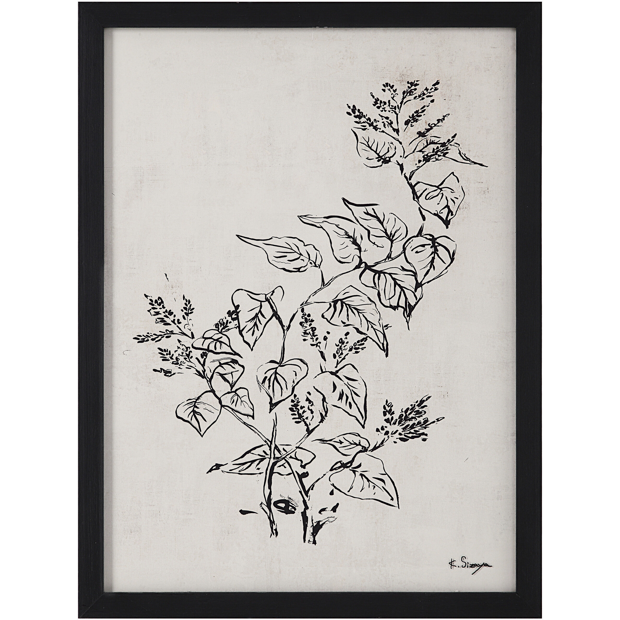 Basset White/Black Canvas Art, 4 Piece