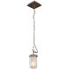 Highland 1 Light 4 inch Country Iron Mini Pendant Ceiling Light