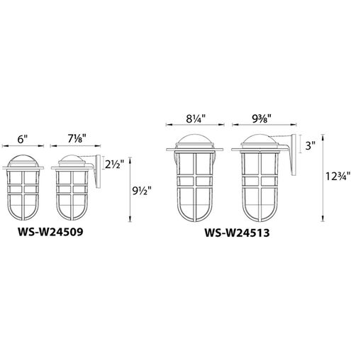 Steampunk LED 9.5 inch Bronze Outdoor Wall Light, dweLED