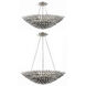 Broche 8 Light 30 inch Antique Silver Chandelier Ceiling Light