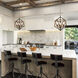 Amazon 4 Light 20 inch Antique forged copper Up Pendant Ceiling Light
