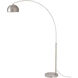 Half Dome 92 inch 14 watt Satin Nickel Arc Floor Lamp Portable Light in Satin Nickel Steel