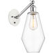 Ballston Cindyrella 1 Light 7 inch White and Polished Chrome Sconce Wall Light