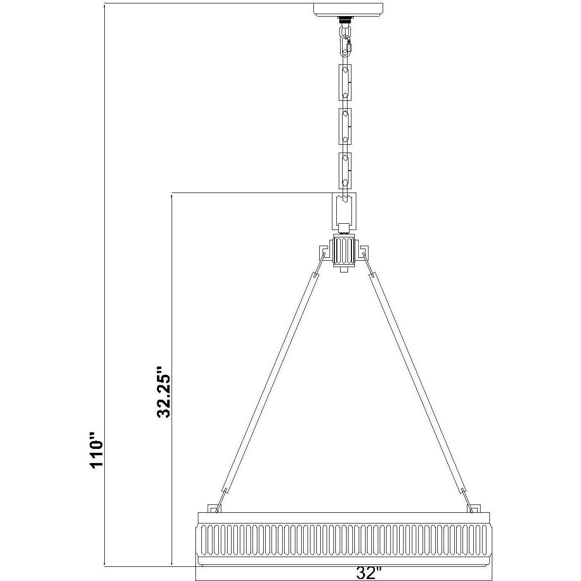 Quinn Pendant Ceiling Light in Modern Gold