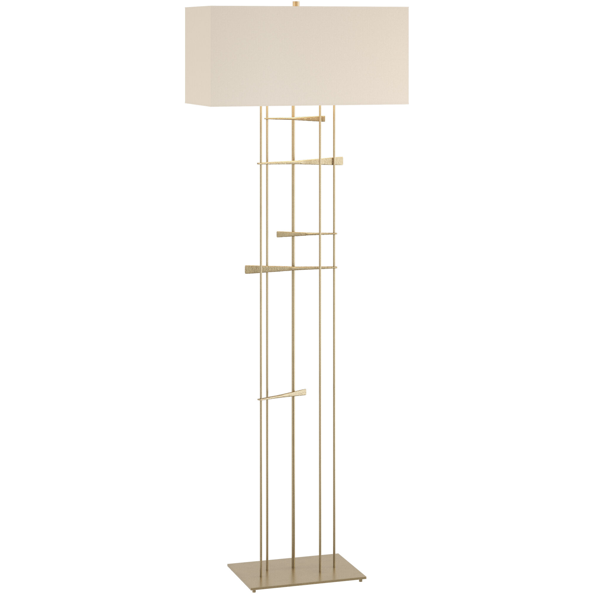 Cavaletti 65.2 inch 100 watt Soft Gold Floor Lamp Portable Light in Flax