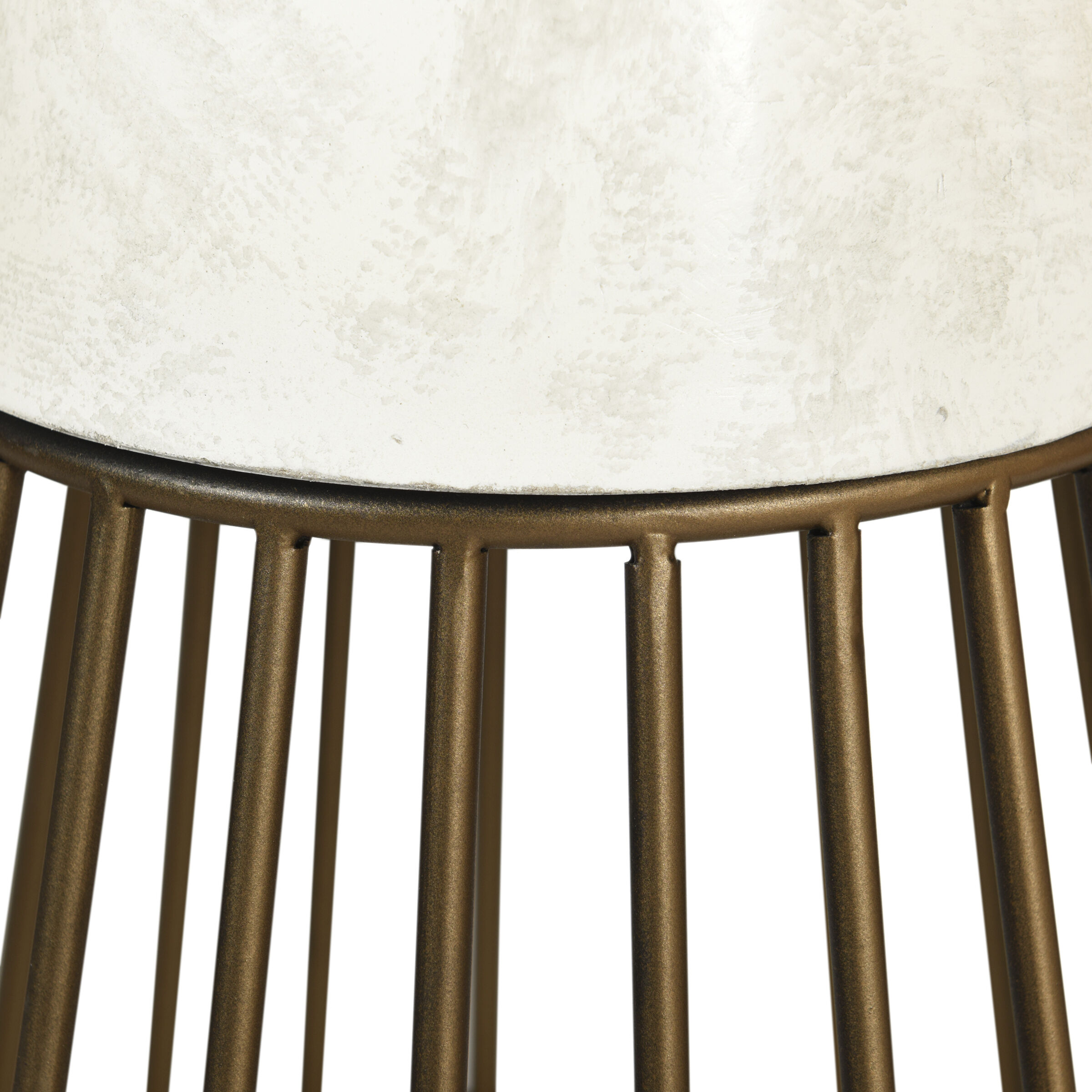 Conner 27 X 14 inch Cement White Side Table