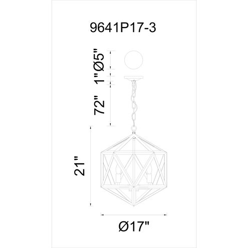 Amazon 3 Light 17 inch Antique forged copper Up Pendant Ceiling Light